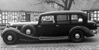 Das erste Löschfahrzeug in Lockhausen: Der 8-Zylinder Horch war kein Sprit-Spar-Modell.